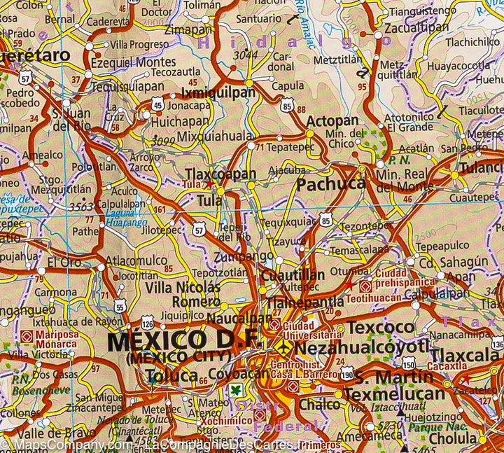 Carte routière du Mexique | Reise Know How - La Compagnie des Cartes