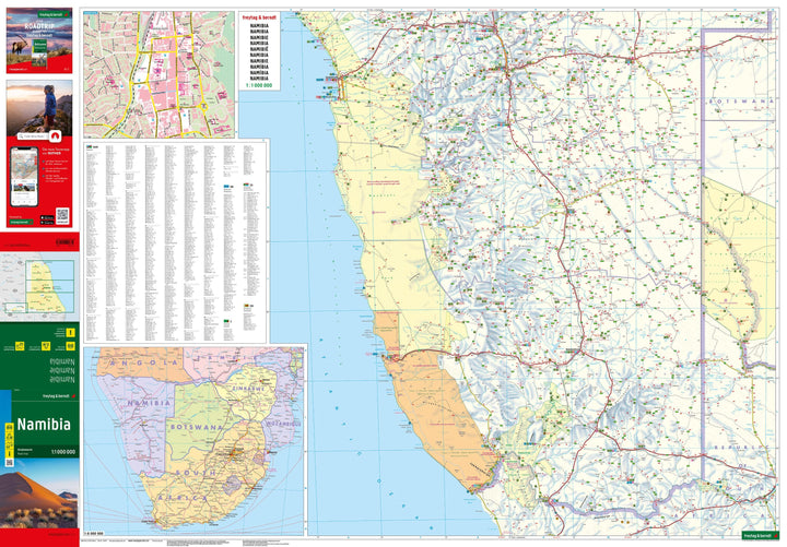 Carte routière - Namibie | Freytag & Berndt carte pliée Freytag & Berndt 