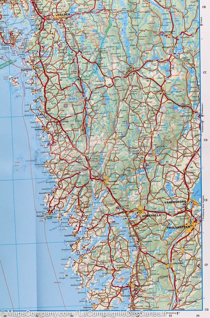 Carte routière #1 – Norvège Sud | Kümmerly   Frey - La Compagnie des Cartes