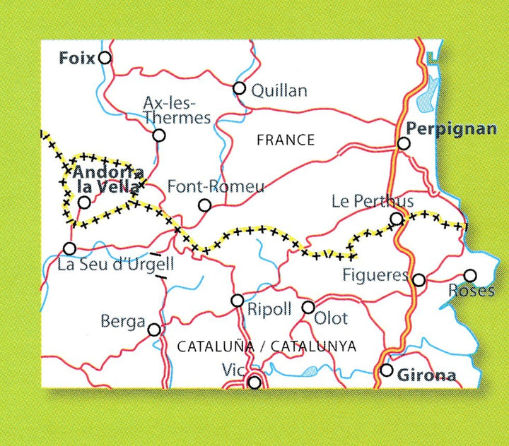 Carte routière n° 146 - Pyrénées Orientales & Andorre | Michelin - Zoom Espagne carte pliée Michelin 