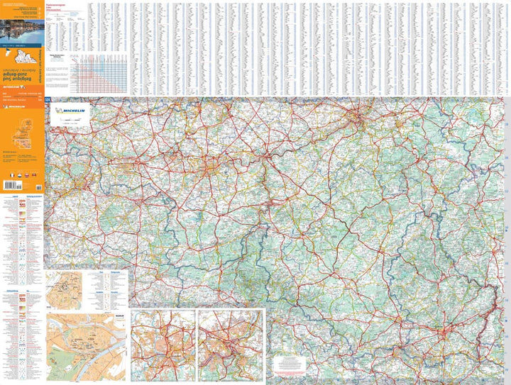 Carte routière n° 534 - Belgique Sud & Ardennes | Michelin carte pliée Michelin 