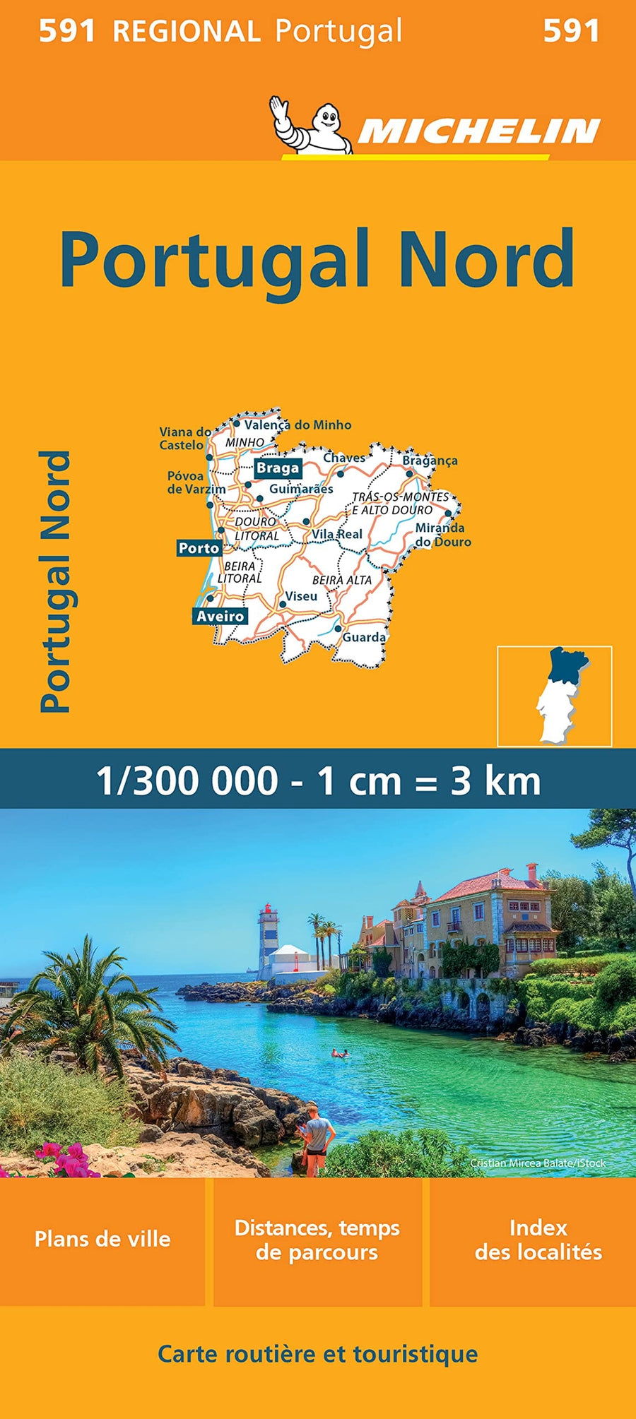 Carte routière n° 591 - Portugal Nord | Michelin carte pliée Michelin 