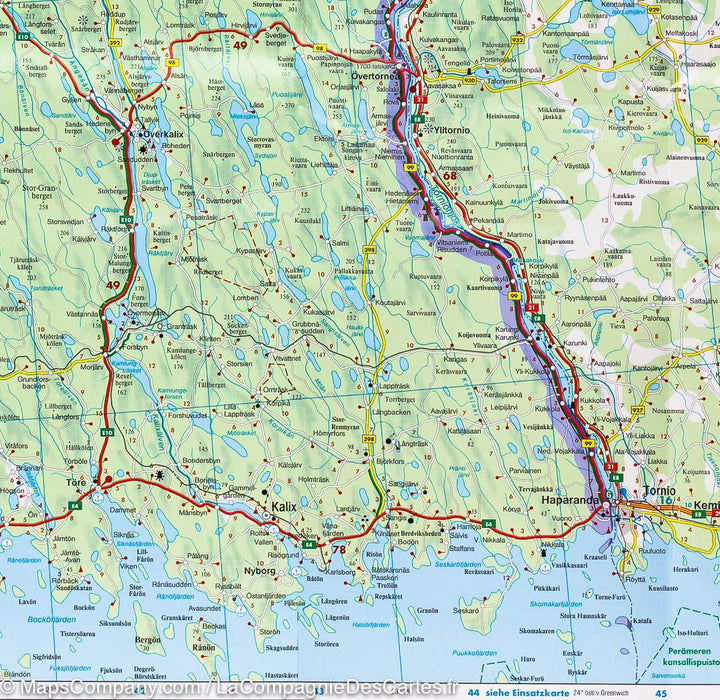 Carte routière n° 6 - Laponie Suédoise et Kiruna | Freytag & Berndt carte pliée Freytag & Berndt 