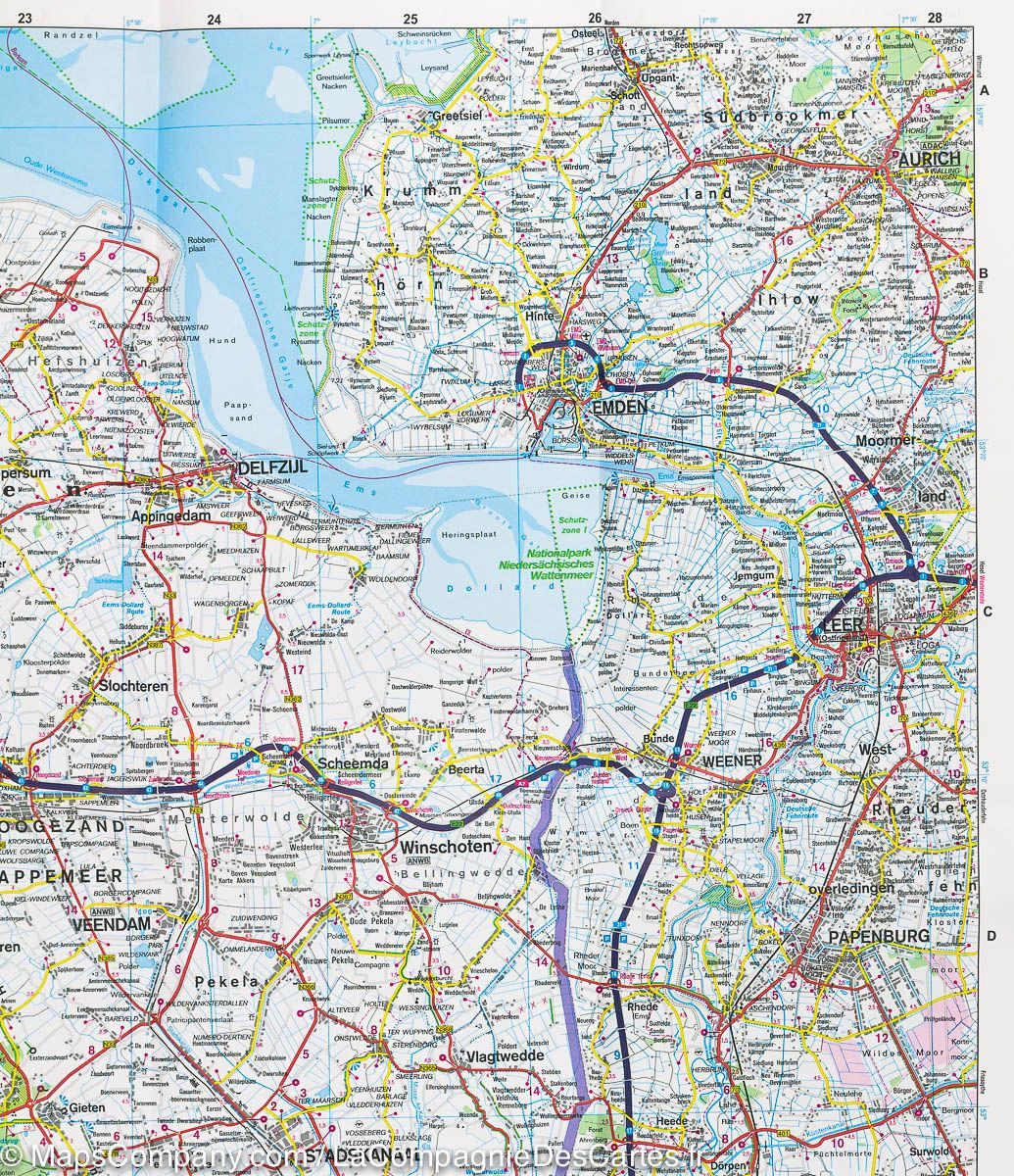 Carte routière - Pays-Bas | Hallwag carte pliée Hallwag 