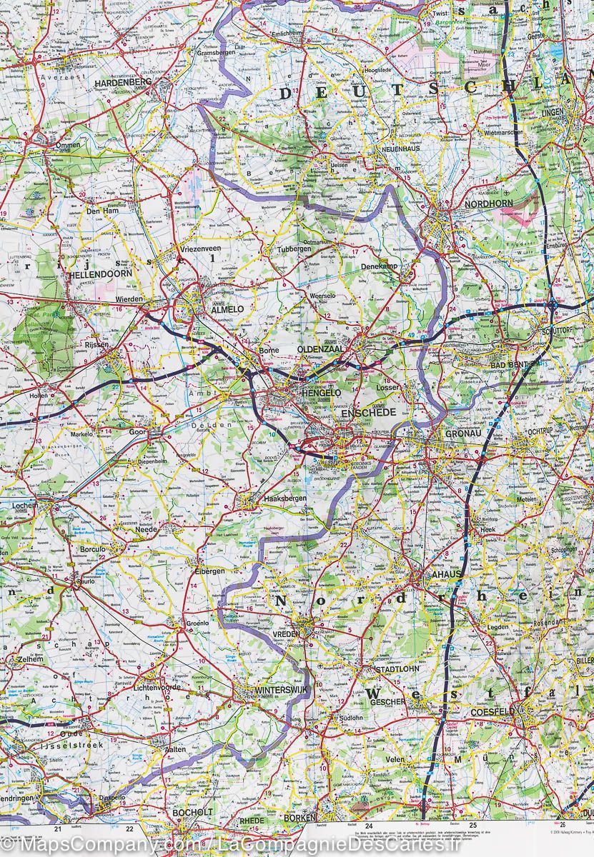 Carte routière - Pays-Bas | Hallwag carte pliée Hallwag 