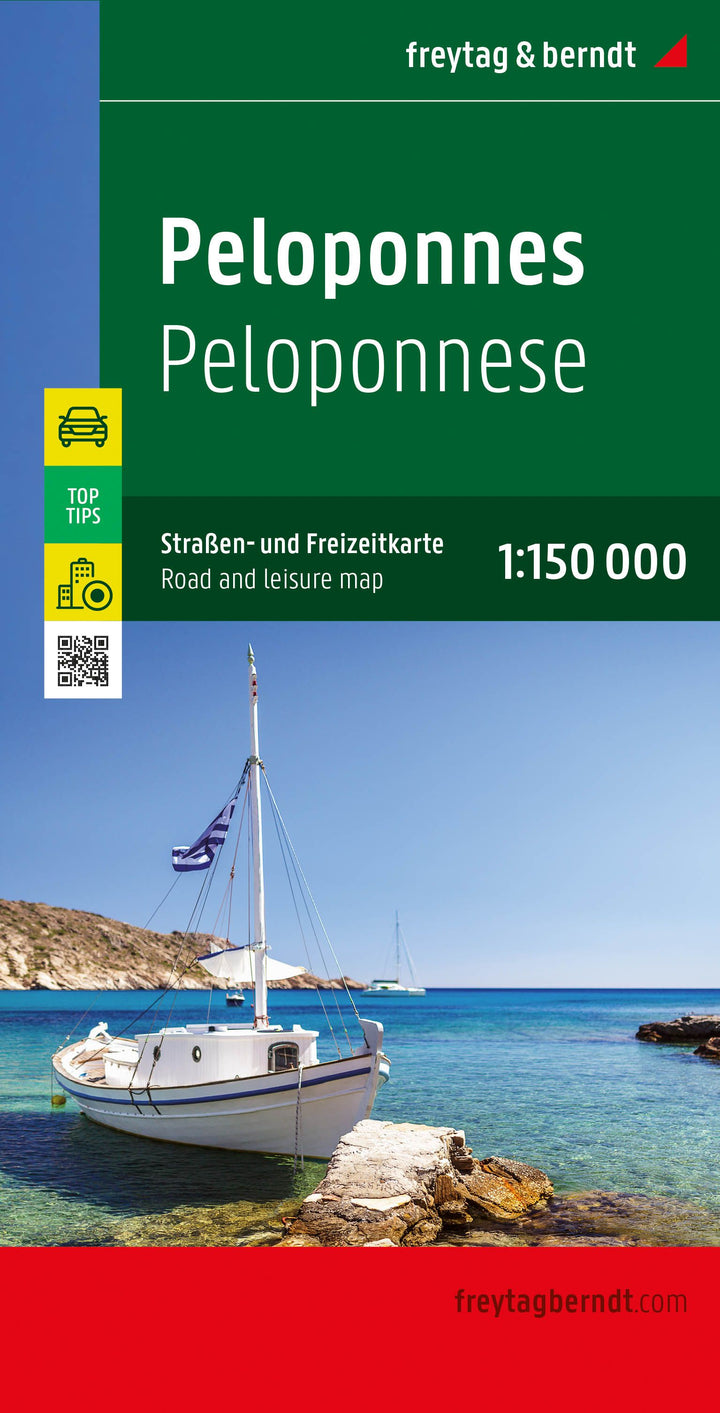 Carte routière - Péloponnèse (Grèce) | Freytag & Berndt carte pliée Freytag & Berndt 