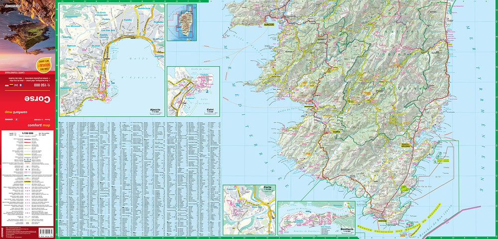 Carte routière plastifiée - Corse | Express Map carte pliée Express Map 