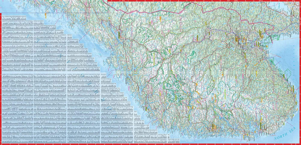 Carte routière plastifiée - Norvège | Express Map carte pliée Express Map 