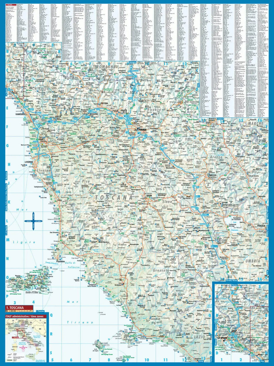 Laminated Road Map - France  Borch Map – MapsCompany - Travel and hiking  maps