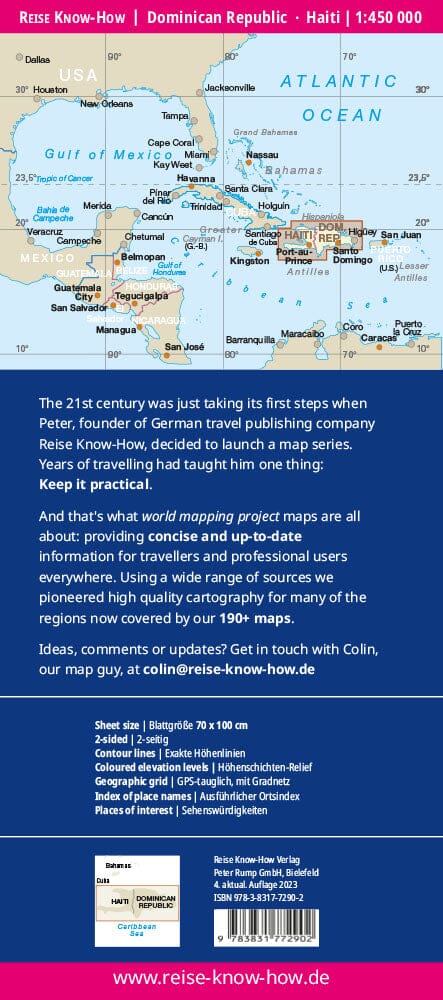 Carte routière - République Dominicaine & Haiti | Reise Know How carte pliée Reise Know-How 