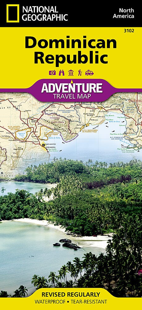 Carte routière - République Dominicaine | National Geographic carte pliée National Geographic 