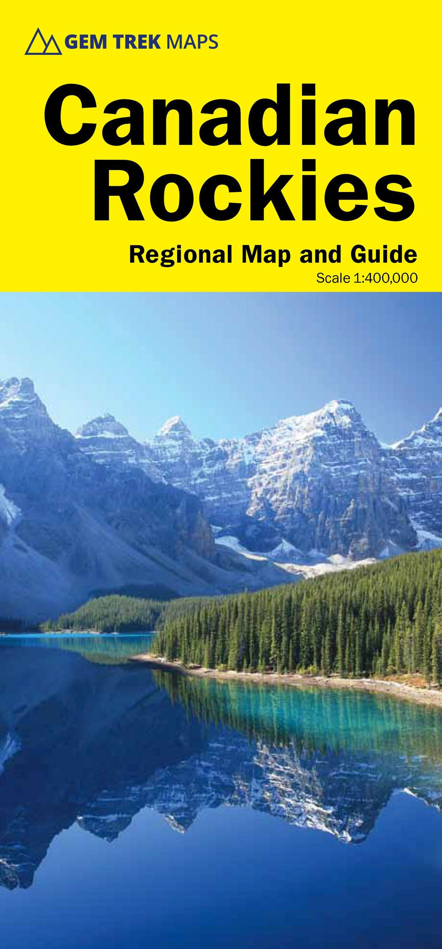 Carte routière - Rocheuses Canadiennes | Gem Trek carte pliée Gem Trek Publishing 