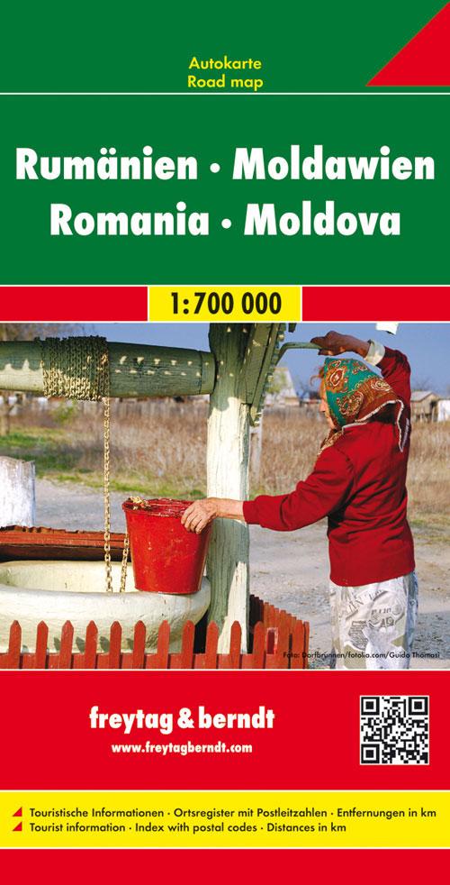 Carte routière - Roumanie & Moldavie au 1, 700 000 | Freytag & Berndt carte pliée Freytag & Berndt 