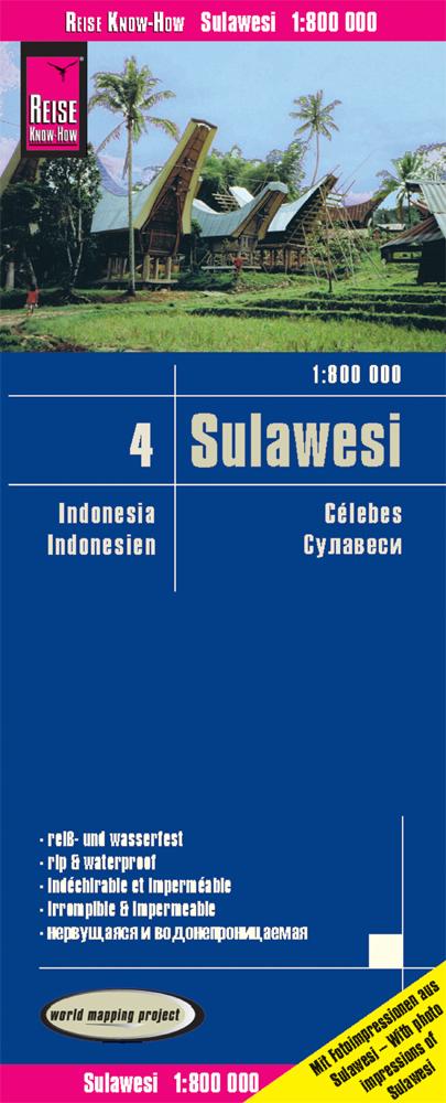 Carte routière - Sulawesi (Indonésie) | Reise Know How carte pliée Reise Know-How 