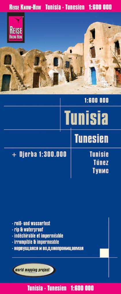 Carte routière de la Tunisie | Reise Know How - La Compagnie des Cartes