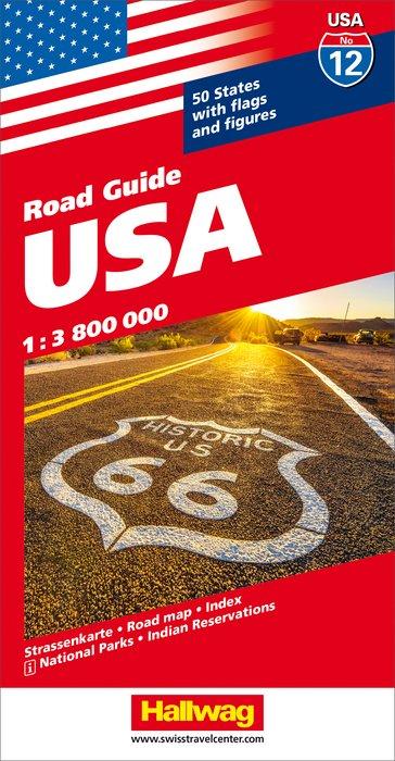 Carte routière - USA | Hallwag carte pliée Hallwag 