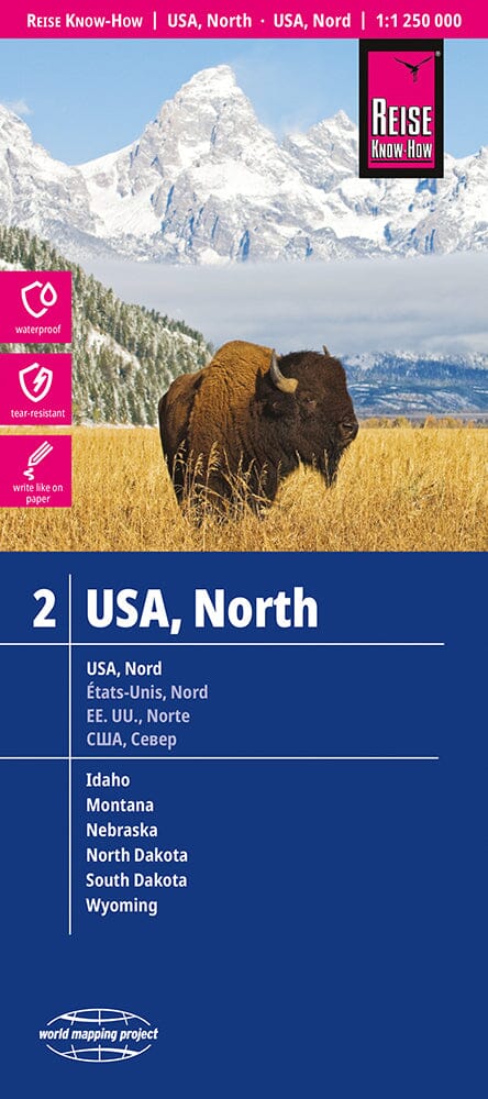 Carte routière USA n° 2 - USA Nord | Reise Know How carte pliée Reise Know-How 