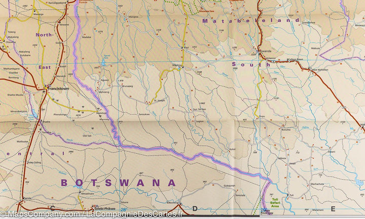 Carte routière - Zimbabwe | Reise Know How carte pliée Reise Know-How 
