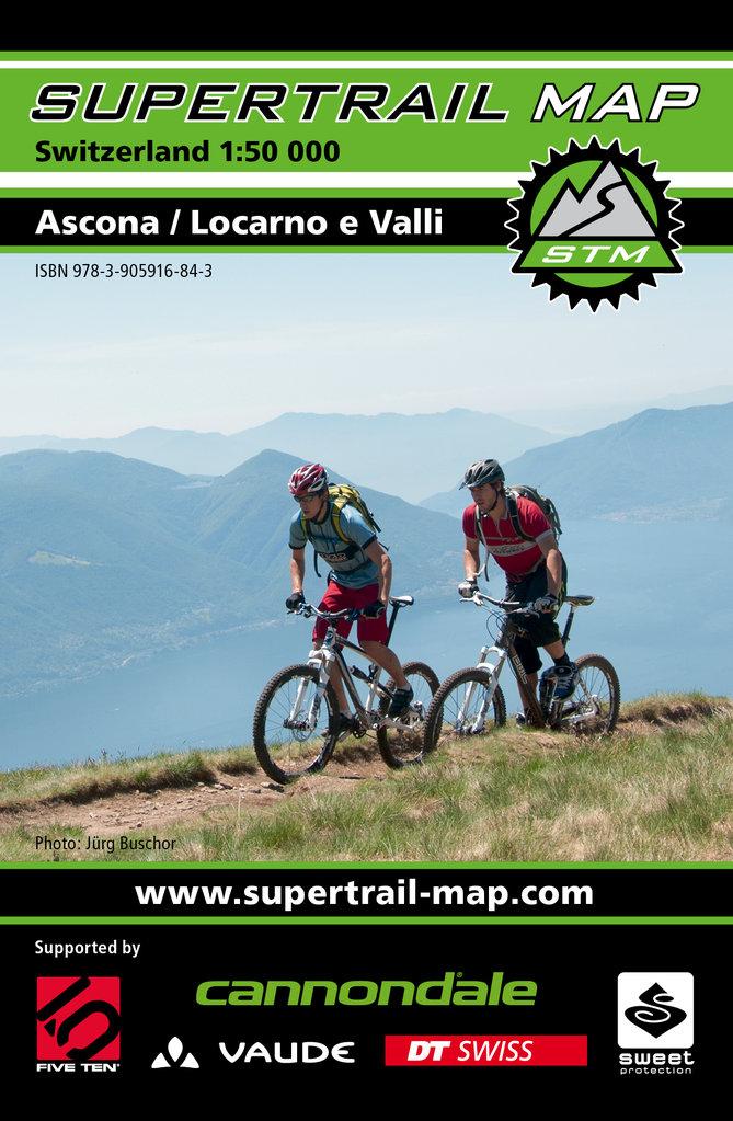 Carte Supertrail - Ascona, Locarno e Valli | Supertrail Map carte pliée Supertrail Map 
