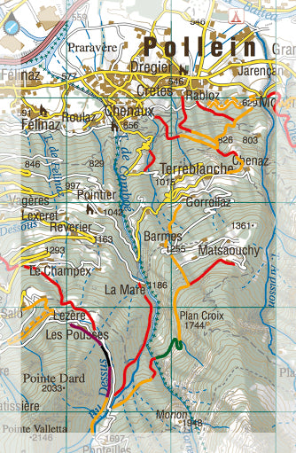 Carte Supertrail - Val d'Aoste Central | Supertrail Map carte pliée Supertrail Map 