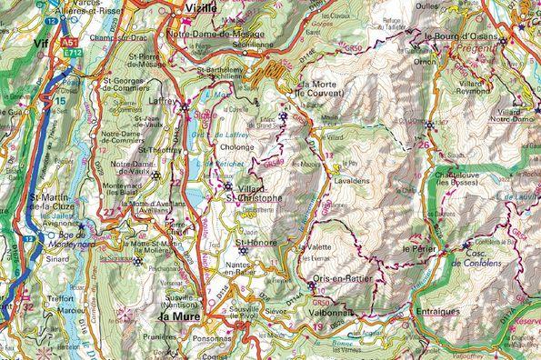 Carte TOP 200 n° 205 - Pyrénées Ouest | IGN carte pliée IGN 