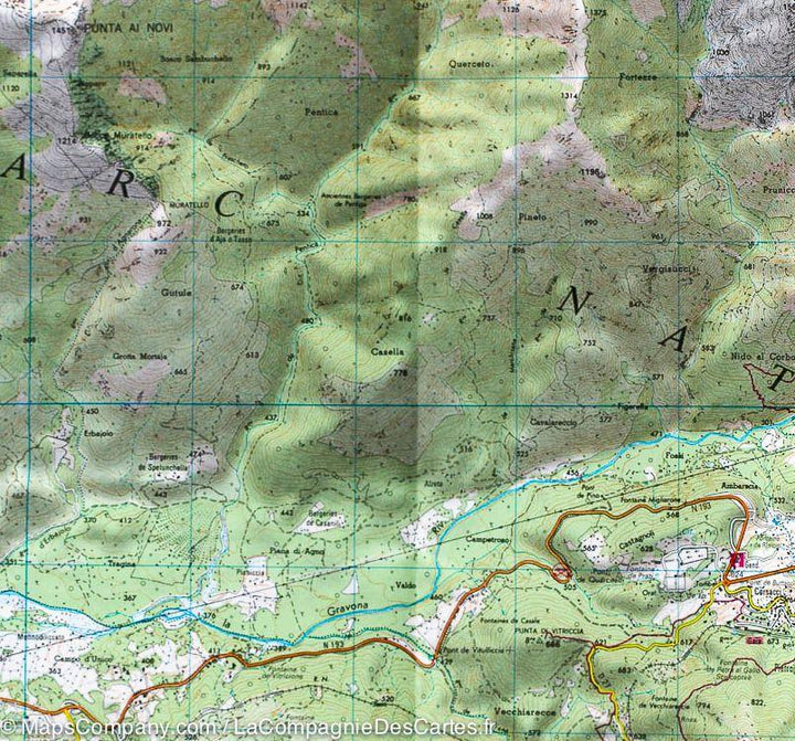 Carte TOP 25 n° 4254 OT - Sartène, Montagne de Cagna (PNR de Corse) | IGN carte pliée IGN 
