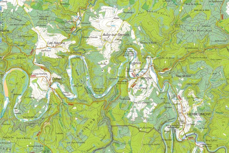 Carte topographique n° 33 - St-Trond (Belgique) | NGI - 1/50 000 carte pliée IGN Belgique 