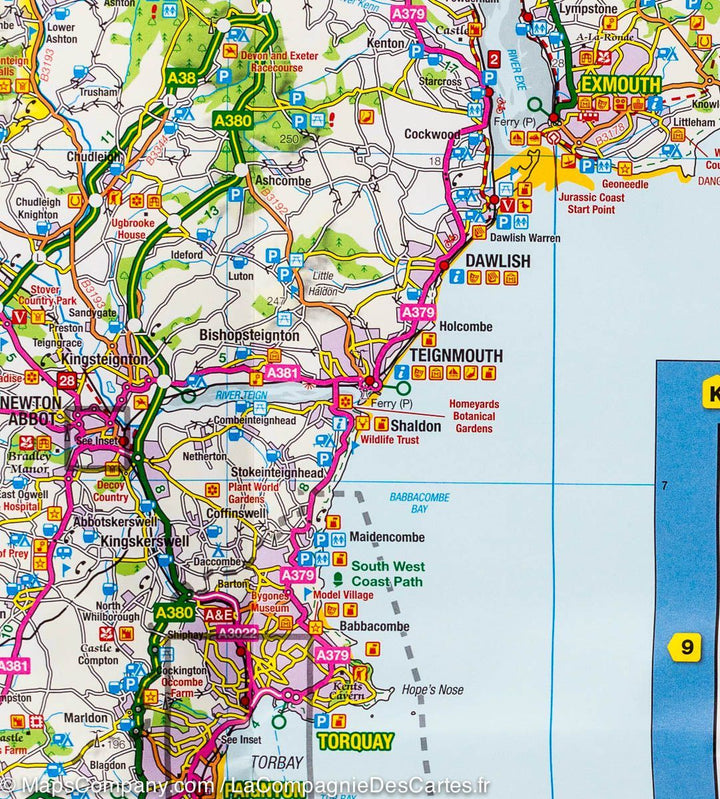 Carte du Devon & Somerset Ouest – Tour 5 | Ordnance Survey - La Compagnie des Cartes