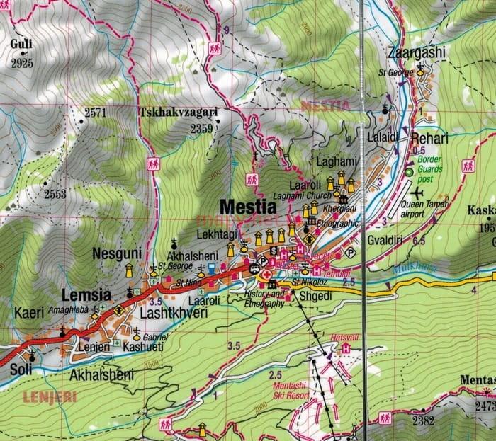 Carte touristique plastifiée - Géorgie | TerraQuest carte pliée Terra Quest 