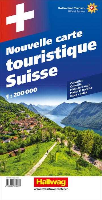 Carte touristique - Suisse | Hallwag carte pliée Hallwag 