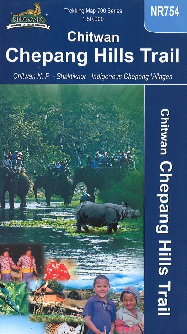 Chepang Hills Trail - Chitwan National Park - Nepal | Himalayan MapHouse Pvt. Ltd Hiking Map 
