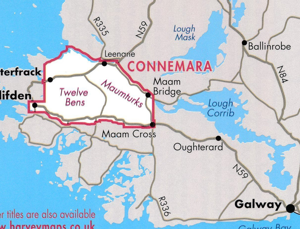 Connemara | Harvey Maps - Superwalker maps carte pliée Harvey Maps 