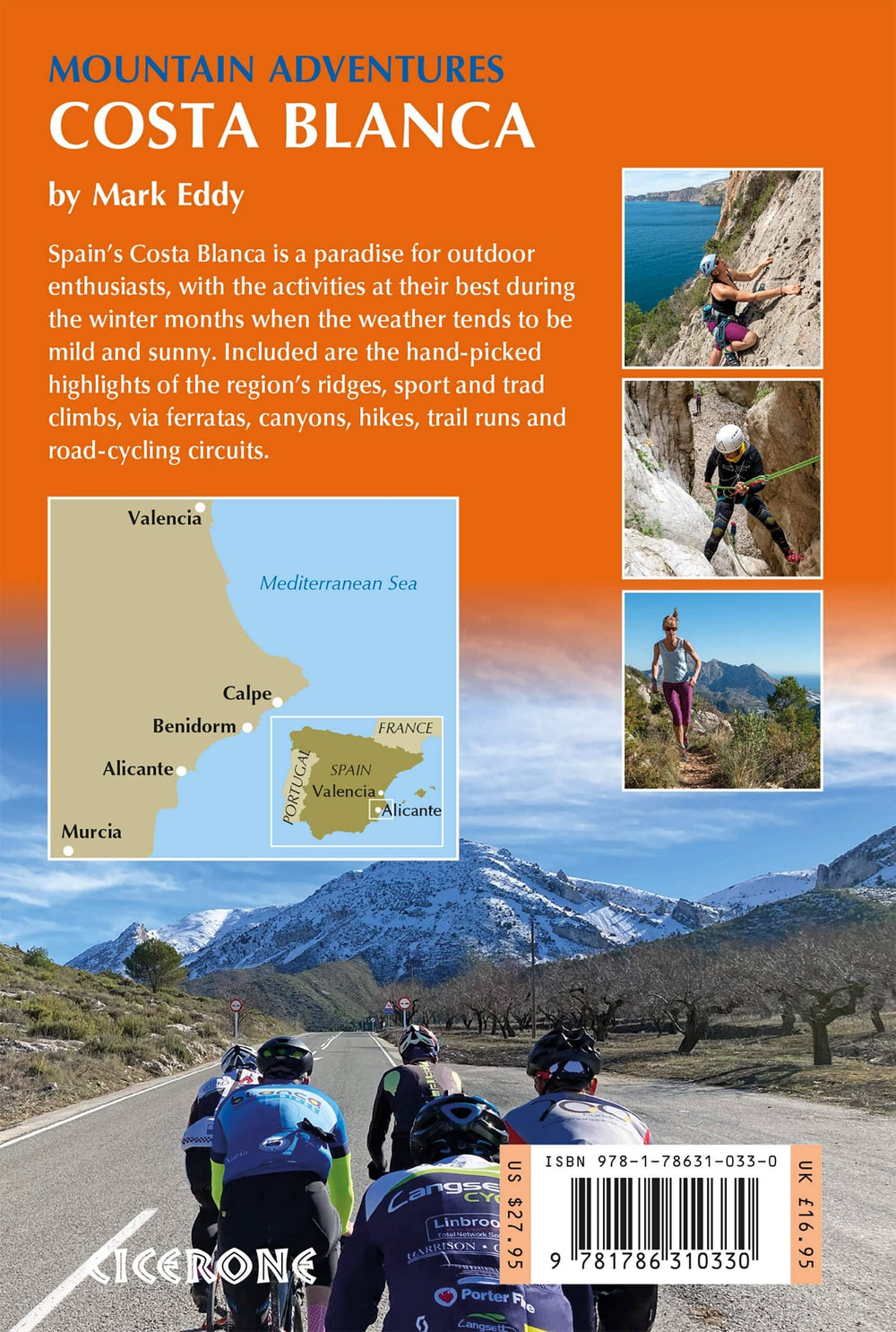 Guide d'activités (en anglais) - Costa Blanca Mountain Adventures | Cicerone guide de randonnée Cicerone 