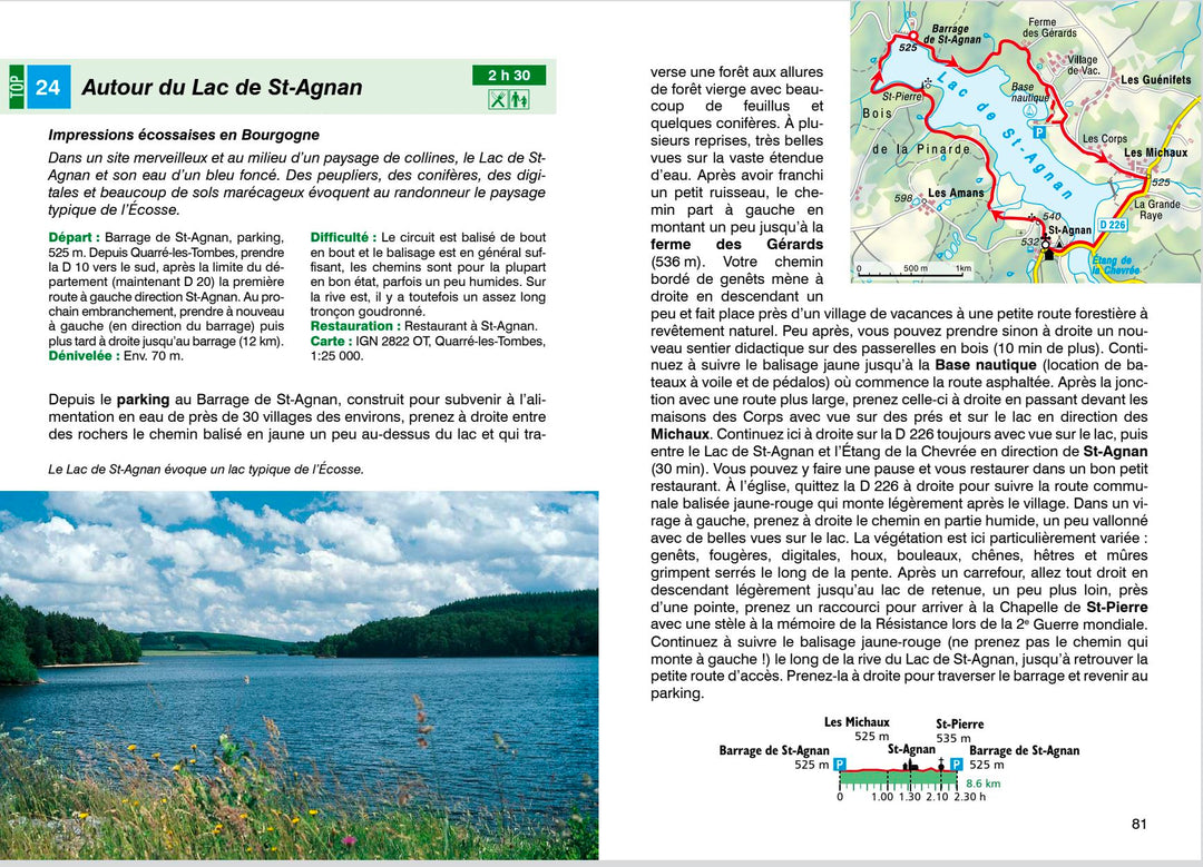Guide de randonnée - Bourgogne | Rother guide de randonnée Rother 