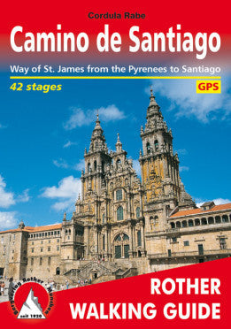 Guide de randonnée (en anglais) - Camino de Santiago | Rother guide de randonnée Rother 