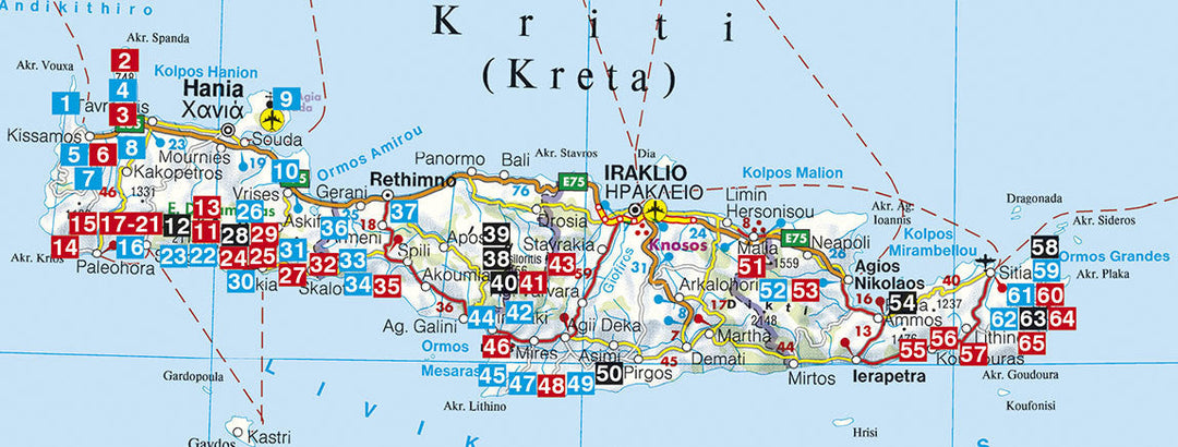 Guide de randonnée (en anglais) - Crete | Rother guide de randonnée Rother 