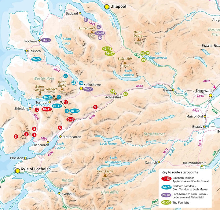 Guide de randonnée (en anglais) - Torridon, Fisherfield, Fannichs and An Teallach: Including the ridges of Beinn Alligin, Liathach and Beinn Eighe (Ecosse) | Cicerone guide de conversation Cicerone 
