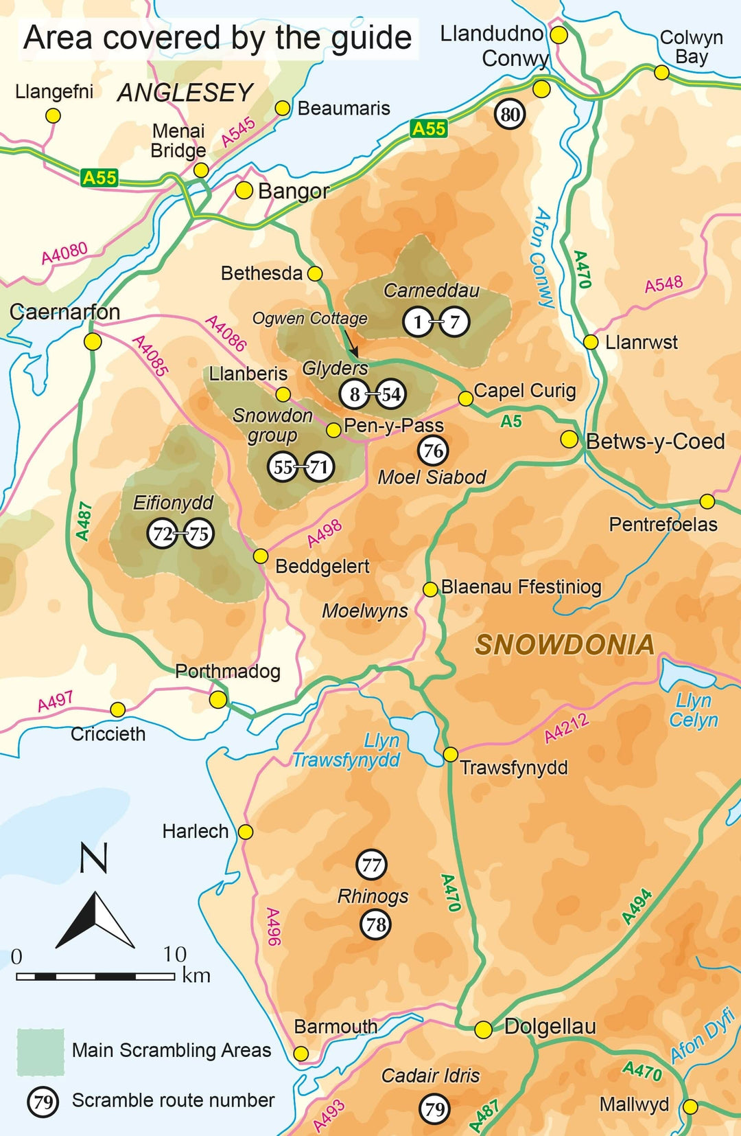 Guide de randonnées (en anglais) - Scrambles in Snowdonia | Cicerone guide de conversation Cicerone 