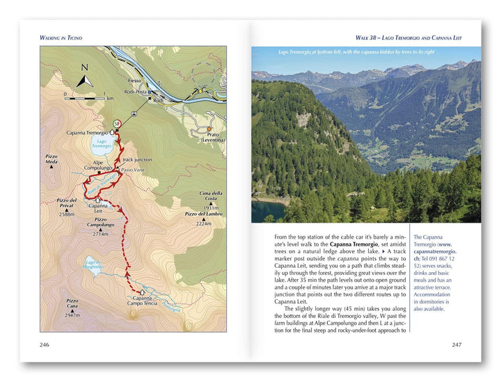 Guide de randonnées (en anglais) - Ticino : Valley, Lake and Mountain Walks in Southern Switzerland | Cicerone guide de randonnée Cicerone 