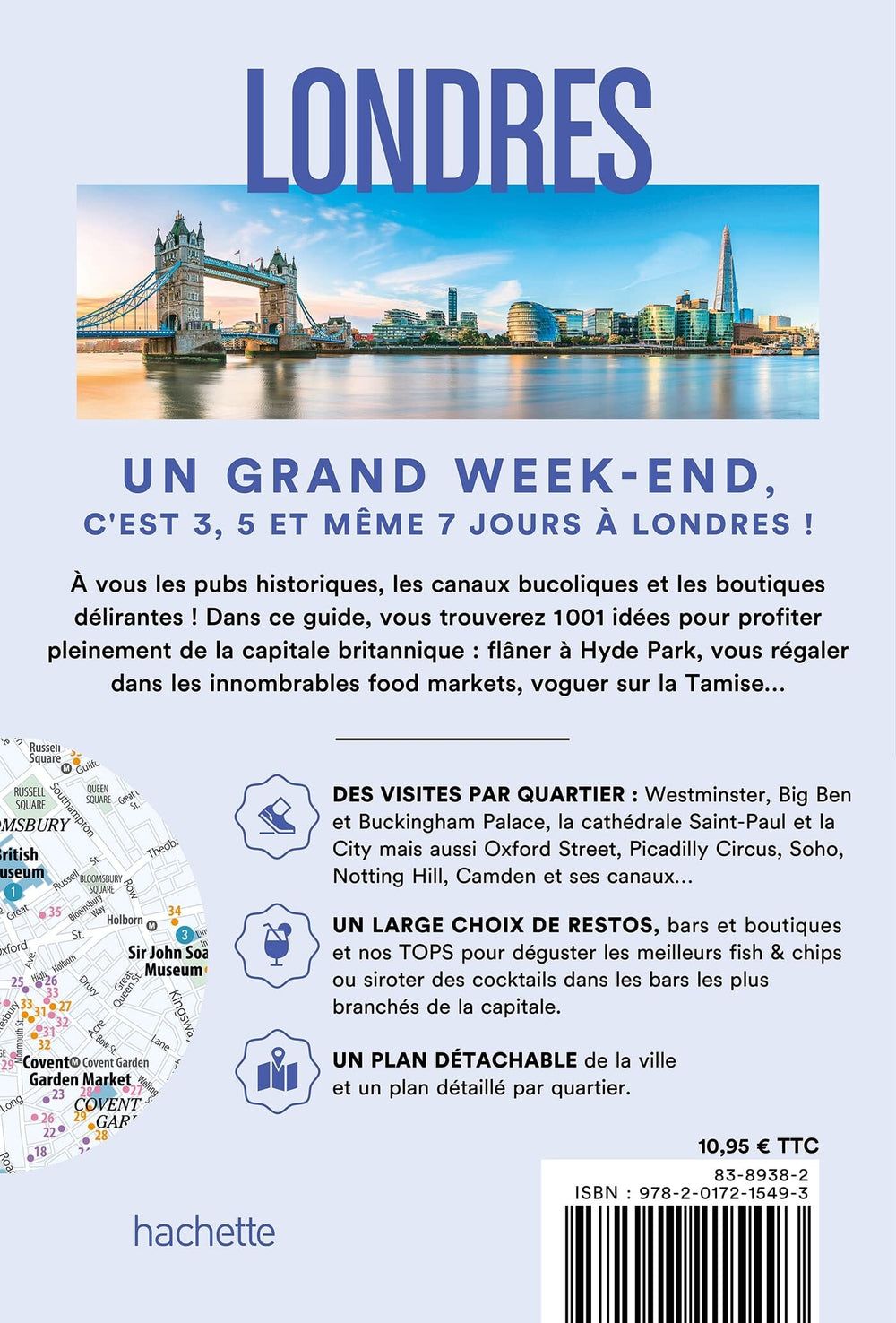 Guide de voyage de poche - Un Grand Week-end à Londres 2023 | Hachette guide petit format Hachette 