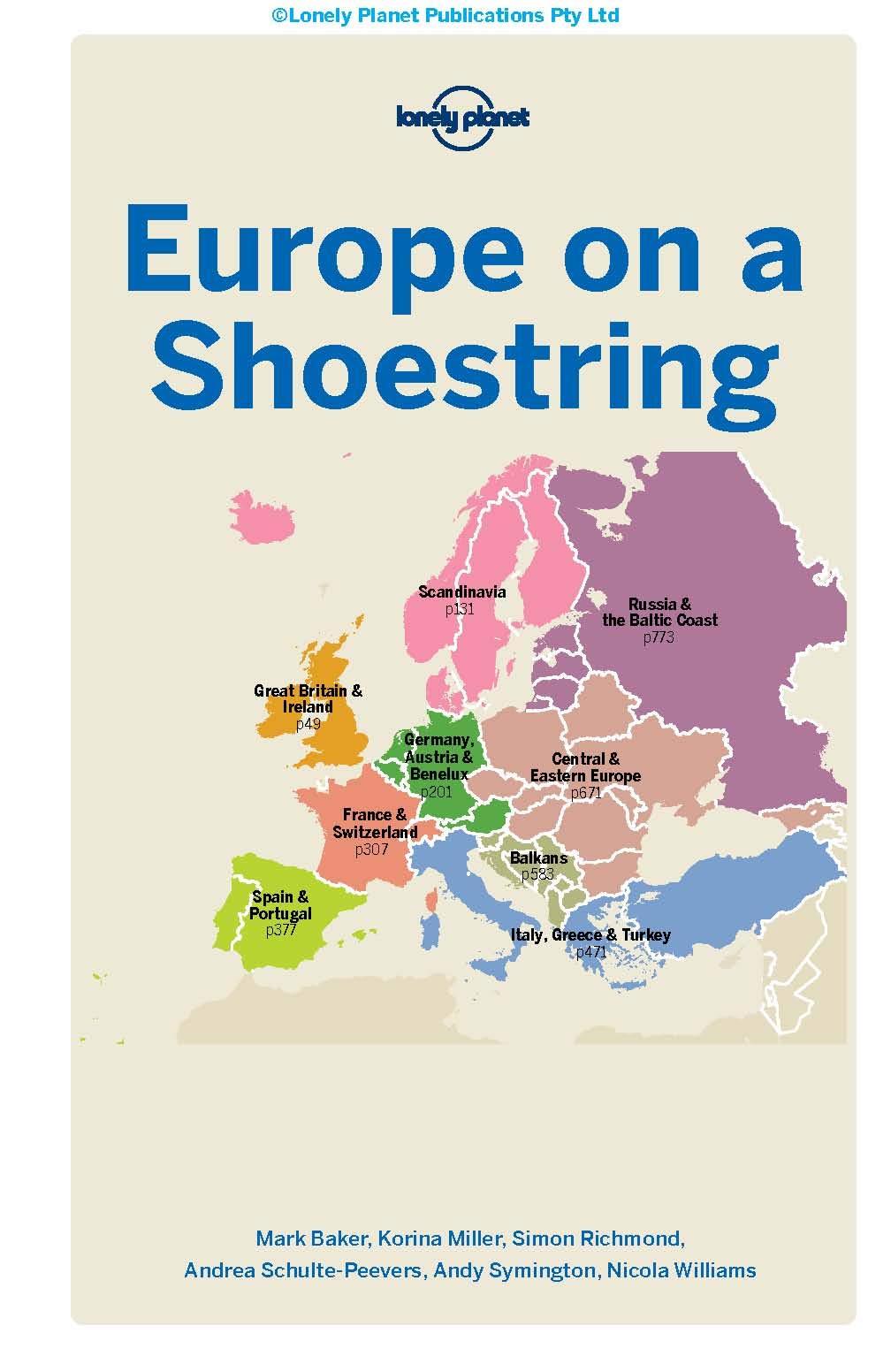 Guide de voyage (en anglais) - Europe on a shoestring | Lonely Planet guide de voyage Lonely Planet 
