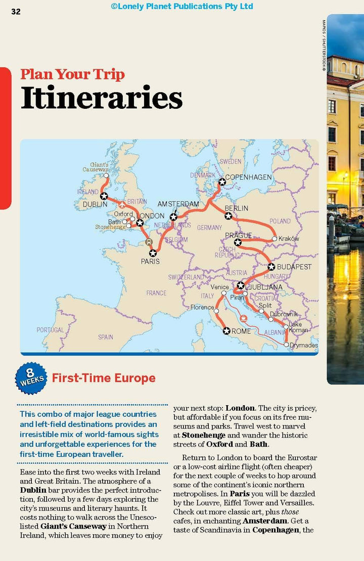 Guide de voyage (en anglais) - Europe on a shoestring | Lonely Planet guide de voyage Lonely Planet 