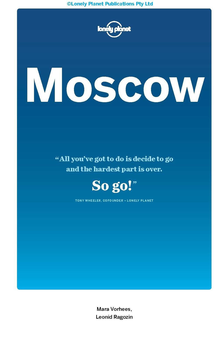 Guide de voyage (en anglais) - Moscow | Lonely Planet guide de voyage Lonely Planet 