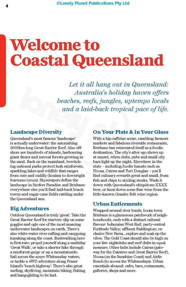 Guide de voyage (en anglais) - Queensland & the Great Barrier Reef | Lonely Planet guide de voyage Lonely Planet 