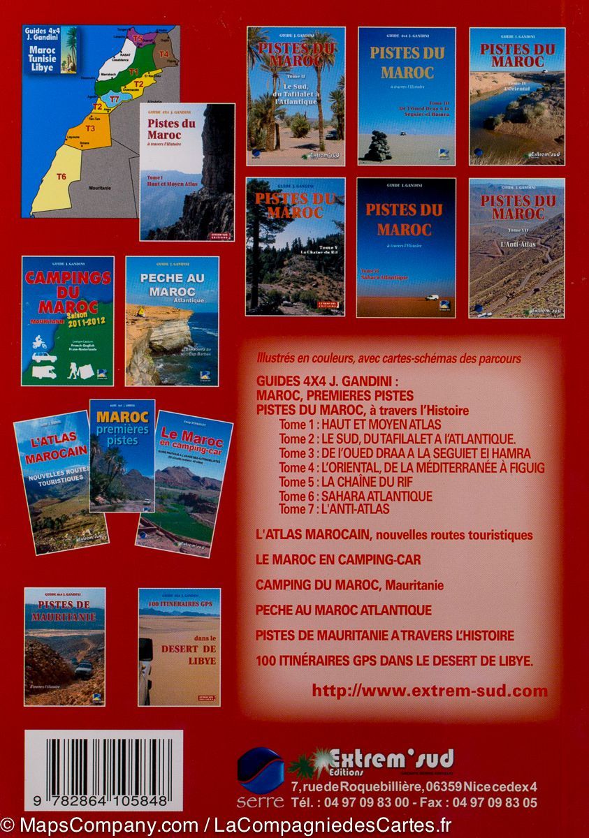 Guide Gandini - Pistes du sud du Maroc (du Tafilalet à l'Atlantique) - La Compagnie des Cartes