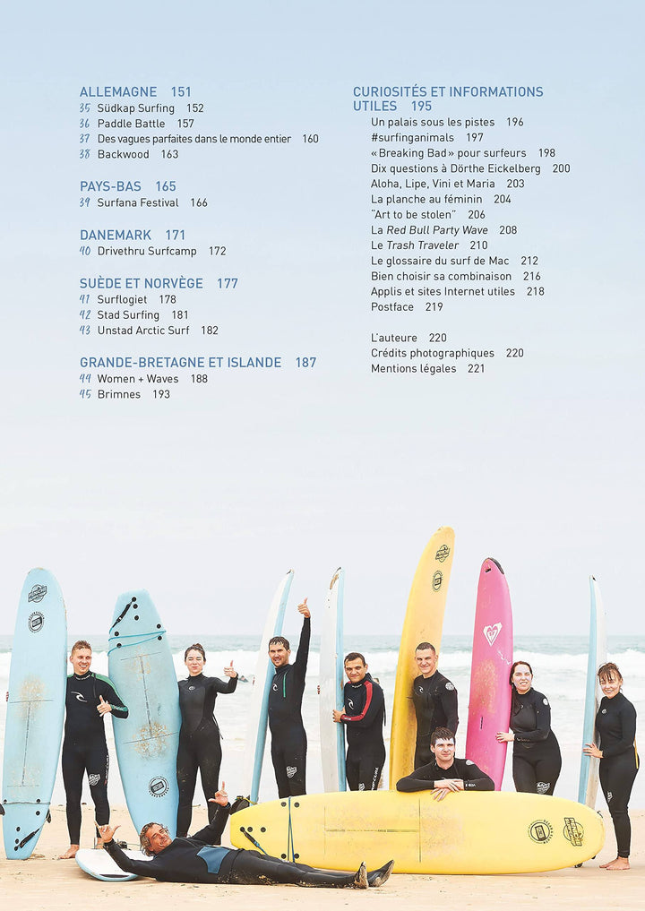Guide pratique - Les plus beaux surf camps d'Europe | Glénat beau livre Glénat 