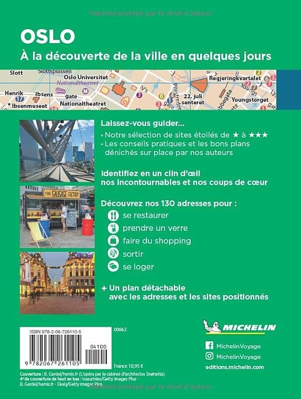 Guide Vert Week & Go- Oslo - Édition 2024 | Michelin guide petit format Michelin 