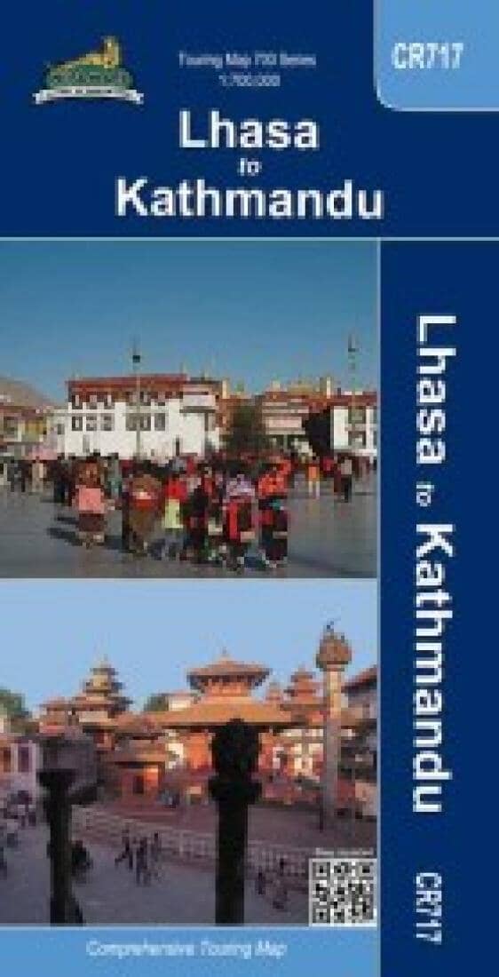Lhasa to Kathmandu - Touring Map | Himalayan MapHouse Pvt. Ltd Hiking Map 