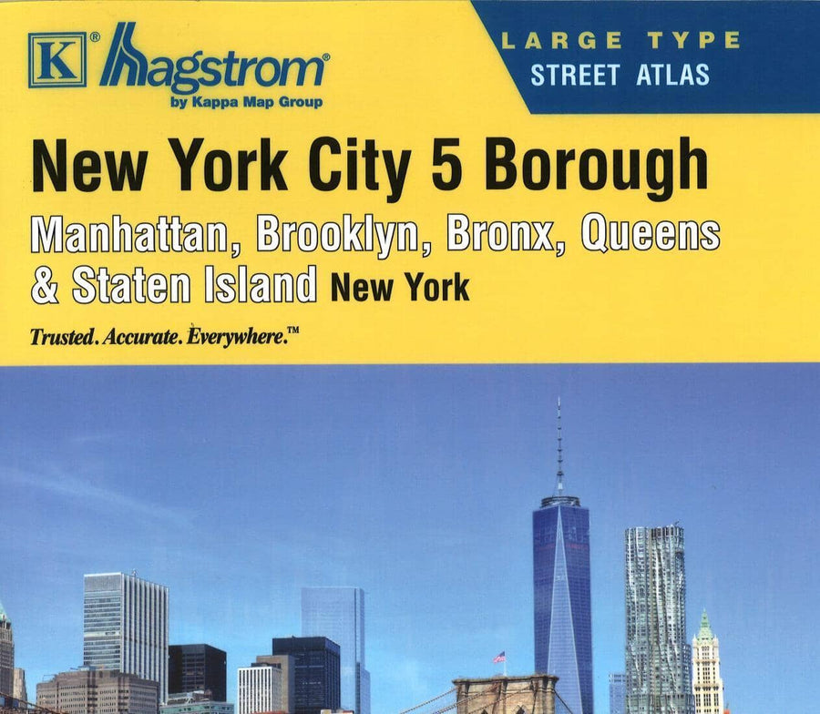 New York City 5 Borough Atlas : Manhattan, Brooklyn, Bronx, Queens & Staten Island : New York | Kappa Map Group Atlas 