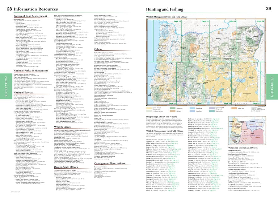 Oregon Road and Recreation Atlas | Benchmark Maps atlas Benchmark Maps 